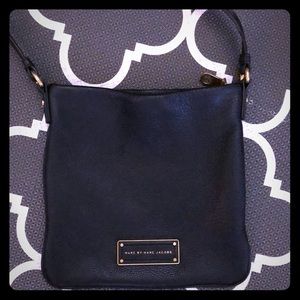 Marc Jacobs black leather crossbody bag